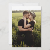 Moderne 2 Fotos Einladung Hochzeit (Rückseite)