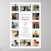 Moderne 2. Jubiläumsfotografie Poster (Vorne)