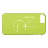 Moderne 2 Überschneidungen | Lime Green Case-Mate iPhone Hülle (Rückseite (Horizontal))