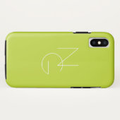 Moderne 2 Überschneidungen | Lime Green Case-Mate iPhone Hülle (Rückseite (Horizontal))
