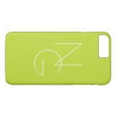 Moderne 2 Überschneidungen | Lime Green Case-Mate iPhone Hülle (Rückseite (Horizontal))