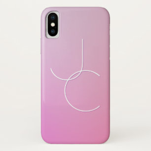Moderne 2 Überschneidungen Pink Ombre Case-Mate iPhone Hülle