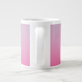 Moderne 2 Überschneidungen | Pink Ombre Jumbo-Tasse (Rückseite)