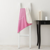 Moderne 2 Überschneidungen | Pink Ombre Sherpadecke (Beispiel)