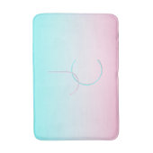 Moderne 2 Überschneidungen | Türkisches Rosa Badematte (Vorderseite Vertikal)