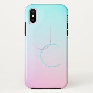 Moderne 2 Überschneidungen Türkisches Rosa Case-Mate iPhone Hülle
