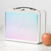 Moderne 2 Überschneidungen | Türkisches Rosa Metall Brotdose (Beispiel)