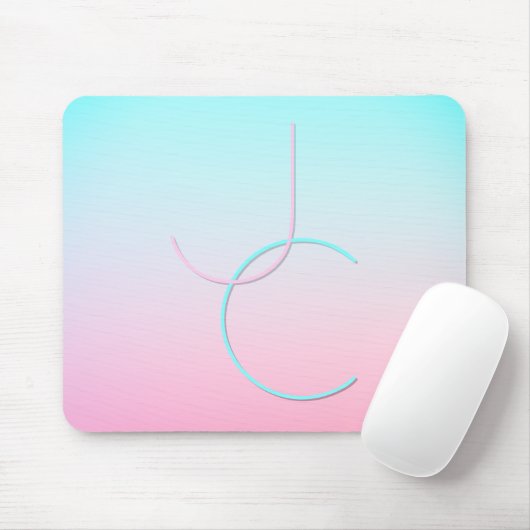 Moderne 2 Überschneidungen | Türkisches Rosa Mousepad (Mit Mouse)