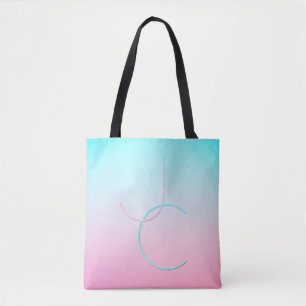 Moderne 2 Überschneidungen   Türkisches Rosa Tasche