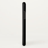 Moderne 2 Überschneidungen | Weiß auf Schwarz Case-Mate iPhone Hülle (Hinten/Rechts)