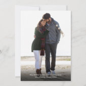 Moderne 2 vertikale Fotos Einfache Einladung zum H (Rückseite)