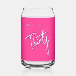 Moderne 30. Dreißigste Geburtstagsparty Dosenglas