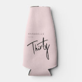 Moderne 30. Dreißigste Geburtstagsparty Flaschenkühler (Vorderseite)