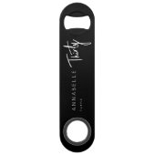 Moderne 30. Dreißigste Geburtstagsparty Speed Flaschenöffner (Vorderseite)