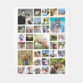 Moderne 33 Fotomaterial Personalisierte Farbe Fleecedecke (Vorderseite)