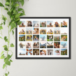 Moderne 35 FotoCollage Poster<br><div class="desc">Erstellen Sie Ihr eigenes personalisiertes Foto Collage Poster mit 35 Ihrer Lieblings-Fotos.</div>