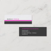 Moderne 3 Farbe P Mini Visitenkarte (Vorne/Hinten)