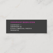 Moderne 3 Farbe P Mini Visitenkarte (Rückseite)