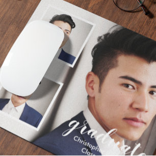 Moderne 3-Foto-Abschlussfeier Mousepad