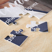 Moderne 3-Foto-Abschlussfeier Puzzle (Seite)