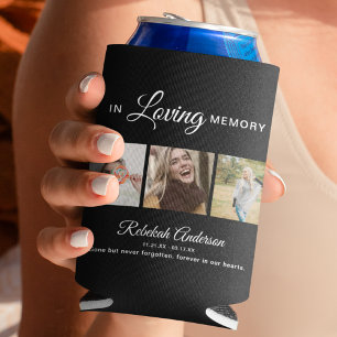 Moderne 3 Foto Collage Beerdigung Dosenkühler