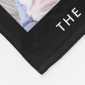 Moderne 3-Foto Collage Editable Farbe Fleecedecke (Ecke)