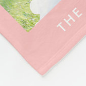 Moderne 3-Foto Collage Editable Farbe Fleecedecke (Ecke)