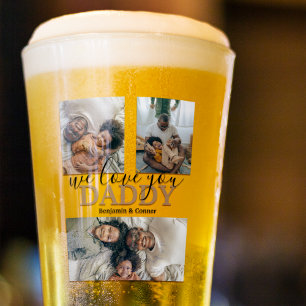 Moderne 3-Foto-Collage Glas