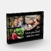 Moderne 3 Foto Collage Liebe Sie Vater (Links)