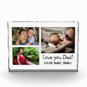 Moderne 3 Foto Collage Liebe Sie Vater Einfach (Vorderseite)