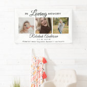 Moderne 3 Foto Collage Memorial Banner (Insitu)