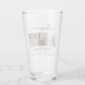 Moderne 3 Foto Collage Memorial Glas (Rückseite)