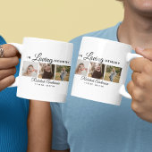 Moderne 3 Foto Collage Memorial Kaffeetasse
