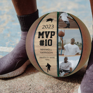 Moderne 3-Foto-Collage MVP Basketball