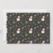 Moderne 3-Foto Collage niedlich grau Weihnachten (Rückseite)