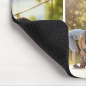 Moderne 3 Foto Collage Vathers Day Mouse Pad Mousepad (Ecke)