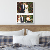 Moderne 3 Foto Collage Wedding Leinwanddruck (Insitu (Schlafzimmer))