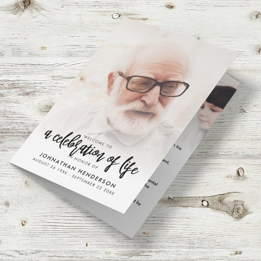 Moderne 3-Foto-Feier zum Life Program & Bio Programm