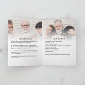 Moderne 3-Foto-Feier zum Life Program & Bio Programm (Innenseite)