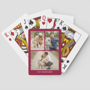 Moderne 3-Foto-Galerie Kartenspielen Spielkarten