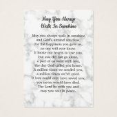 Moderne 3-Foto-Gedenkkarte (Rückseite)