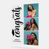 Moderne 3-Foto-Graduierungspartei Acrylschild (Winkel)