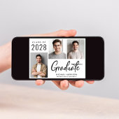 Moderne 3-Foto-Graduierungspartei Einladung