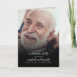 Moderne 3-Foto-handgeschriebene Skriptbeerdigung/G Programm