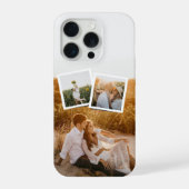 Moderne 3-Foto-Layout-Custom-iPhone-Hülle iPhone Hülle (Rückseite)