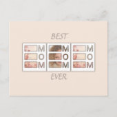 Moderne 3-Foto-Raster-Geschenk zum Muttertag Postkarte (Vorderseite)