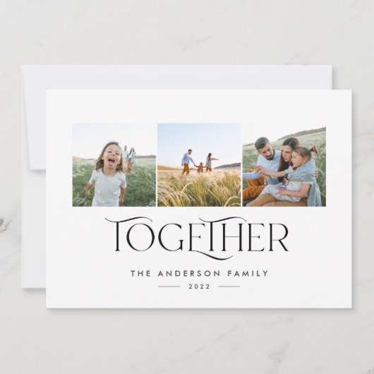 Moderne 3-Foto-Typografie (Vorderseite)