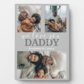 Moderne 3-FotoCollage Fotoplatte (Vorderseite)