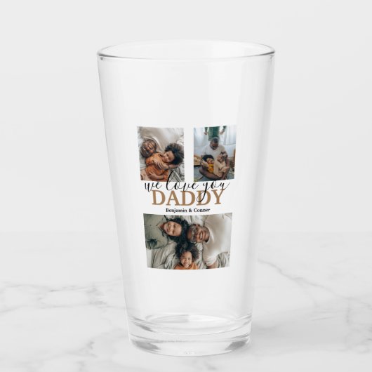 Moderne 3-FotoCollage Glas (Vorderseite)