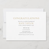 Moderne 3 Fotocollage Graduation Party Einladung (Rückseite)